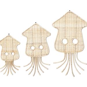 Decoración de Pared de Ratán Tejida a Mano Ecológica al por Mayor, Decoración de Habitación Infantil con Temática Oceánica, Decoración de Cuarto de Bebé, Arte de Pared Natural Hecho a Mano - Product Image 1