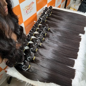 Vietnam Black Bone Straight Virgin <b>Hair</b> Extensions Full Length Sewing Weft <b>Hair</b> Bundles in Natural Color Available in Stock - Product Image 6