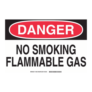 Panneau de signalisation Brady Danger Interdiction de fumer Gaz inflammable - Panneau de signalisation routière pliable imprimé UV réfléchissant pour la sécurité intérieure et extérieure - Product Image 2