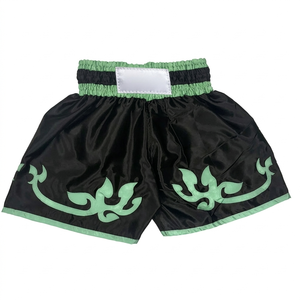 Wholesale Premium Satin Kickboxing <b>Trunks</b> And Muay Thai Training Shorts <b>For</b> Professional Gym Wear Custom Satin Fabric Thai Short - Product Image 4
