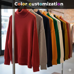 Sudadera Oversize de Felpa Verde Menta para Mujer, Cuello Redondo, Manga Regular, Tejido de Punto, Color Liso, Estilo Urbano Largo, Top Casual de Otoño - Product Image 5