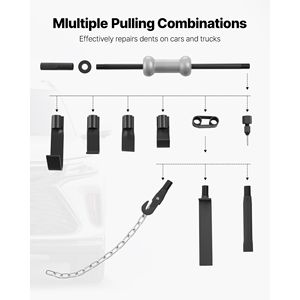 Kit Estrattore per Ammaccature Auto con Martello Scorrevole in Metallo da 10 Libbre per Riparazioni Automobilistiche - Product Image 3
