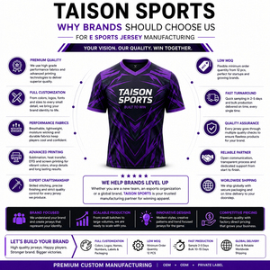 เสื้อเจอร์ซีย์อีสปอร์ตโพลีเอสเตอร์คุณภาพพรีเมียม 240gsm สำหรับทีม ออกแบบได้ตามต้องการ ระบายอากาศได้ดี แห้งเร็ว ผ้าพิมพ์ลายด้วยความร้อน ป้องกันรังสียูวี - Product Image 5