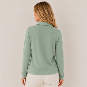 Camiseta Polo Informal para Mujer, Uniforme de Negocios, Ropa con Logotipo Personalizado, Marca Privada, Fabricante OEM ODM, Proveedor - Product Image 3