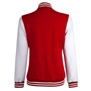 Chaqueta Varsity para Mujer, Chaqueta Letterman con Cuello Acanalado Premium, Tela de Algodón Cómoda, Prenda Exterior Casual y Elegante de Fábrica - Product Image 2