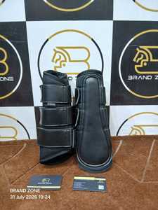 BRAND ZONE Sports Bottes pour chevaux en néoprène hautement élastique et cuir PU avec design extérieur en maille respirante pour la protection des jambes - Product Image 4