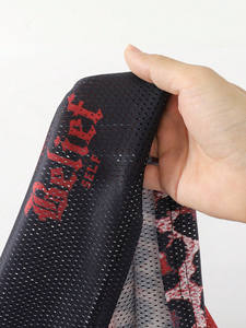 Camiseta de Fútbol Americano con Diseño Gótico de Llamas en Rojo y Negro, Panel de Leopardo, Estilo Y2K, Cuello en V, Personalizable, Proveedor de Camisetas al por Mayor - Product Image 5