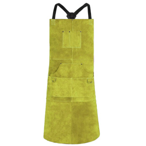 Delantal de Soldadura de Cuero Vacuno de Alta Calidad, Sin Mangas, Protector Corporal Industrial Resistente con Resistencia al Fuego para Trabajadores - Product Image 2