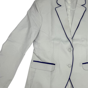 Blazer universitaire à double bordure, doublé, en coton biologique, sur mesure, avec logo ZPB Sorority Chapter, prêt à être expédié - Product Image 5