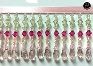 Adorno de flecos con borlas de cuentas de 6 pulgadas, aplique de cristal, borla de diamantes de imitación para vestido, compre directamente del proveedor - Product Image 2