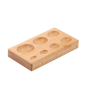 Bloc de façonnage ovale en bois dur pour bombage et façonnage de bijoux, 7 tailles de cavités - Product Image 3
