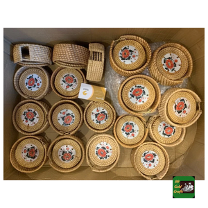Posavasos de ratán tejido hecho en Vietnam, manteles individuales de fibra tejida ecológicos para proteger la mesa de cocina de arañazos - Product Image 5