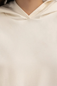 เสื้อฮู้ดผู้หญิงไซส์ใหญ่ สีพื้น ทรงหลวม แขนยาว สวมใส่สบาย มีกระเป๋าข้าง ชุดกับกางเกงขายาวสีดำ สำหรับใส่ในฤดูใบไม้ร่วง - Product Image 2