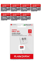Tarjeta de memoria SanDisk Ultra Go de 1.5TB V10 A1 para teléfono
