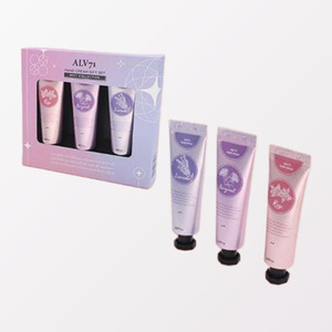 Coffrets cadeaux de crèmes pour les mains ALV Korean K-Beauty, coffret cadeau 3 types de crèmes pour les mains aux senteurs lavande, rose et bergamote, fabriqué en Corée - Product Image 3
