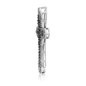 0.98 Cttw White & Brown Natural Diamond Pendant <b>Necklace</b> for Women in 925 Sterling Silver, 18 Inch Chain, Round Cut (G-H Color) - Product Image 4