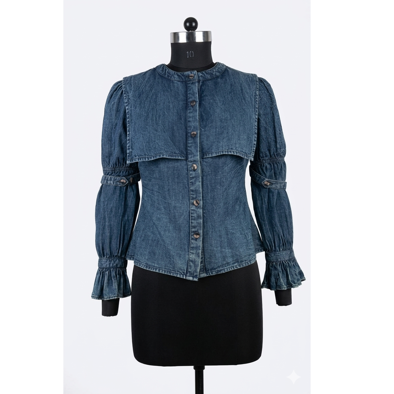 Denim lavado índigo (Lavados y tonos personalizados disponibles)