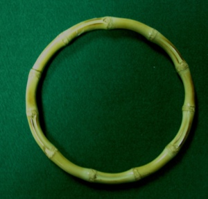 HC0117 Asa de Bambú para Bolsos, Asa de Bambú en Forma de Anillo, Estilo Natural, Accesorio Duradero - Product Image 3