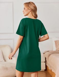 Ladies Chic Nightwear Stylish Sleep <b>Dress</b> Ultra Soft Night Gown Comfortable Breathable Nightdress Female Fashion <b>Lounge</b> Wear - Product Image 4