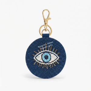 Breloque de sac de voiture en perles de rocaille vertes, motif de voiture brodé rond, multicolore, fait main, personnalisé, fournisseur en gros OEM ODM - Product Image 3