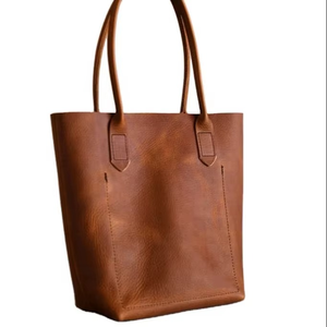 Bolso de Mano de Cuero Genuino, Bolso Tote Pequeño para Mujer, Estilo Retro, Casual, Personalizable al por Mayor, para Compras - Product Image 4