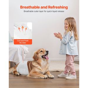 Pannolini Monouso Super Assorbenti per Cani Maschi, Fascia Addominale a 360 Gradi Anti-Perdita con Indicatore di Umidità, Fascia Protettiva per Cani - Product Image 4