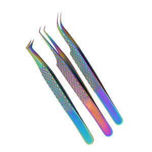 Pinzas de Acero Inoxidable con Punta Fina y Agarre de Fibra, Antiestáticas, Duraderas, para Artistas de Pestañas, Extensión de Pestañas, Puntas Dentadas de Precisión, Grado A+ - Product Image 6