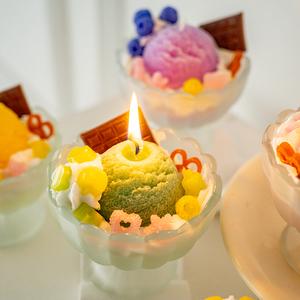 Offre Spéciale fait à la main nouveauté bougie Scoop crème glacée forme cire de soja parfumé Design exquis aromathérapie décor à la maison fête noël - Product Image 3