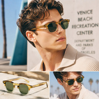 Lunettes de soleil en acétate style Old Money pour femmes et hommes, polarisées UV400, vintage, luxe, usage quotidien, logo personnalisé, fabricant