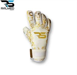 Gants de gardien de but RALMED SPORTS en cuir, 4 mm, adhérence Contact Grip, fermeture auto-agrippante, imperméables, usage extérieur, unisexe - Product Image 1