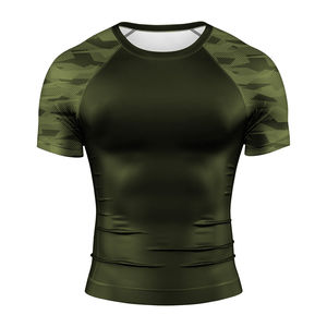 Rashguard de compression haute qualité pour MMA, manches longues, vêtement de combat en Spandex et Polyester respirant, UPF50, 180g, pour entraînement en salle de sport - Product Image 5