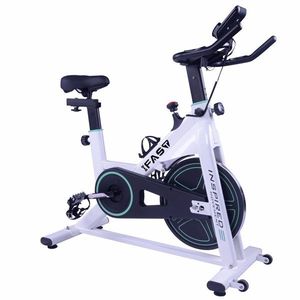 Vélo d'appartement avec capacité de charge de 300 lb, volant d'inertie lourd de 35 lb et écran LCD pour entraînement cardio à domicile - Product Image 1