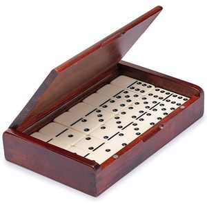 Jeu de dominos en bois à double six, thème numérique, jeu éducatif - Product Image 4