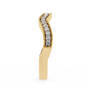 Anillos de Boda de Oro Sólido de 14K, Clásicos y Sencillos, con Diamantes Cultivados en Laboratorio HPHT, Color VVS VS DEF, para Uso Diario - Product Image 2
