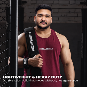 Cinturón de Nylon Personalizado con Logotipo para Levantamiento de Pesas y Entrenamiento de Fuerza, Proveedor Mayorista de Fábrica OEM ODM para Compradores Globales - Product Image 2