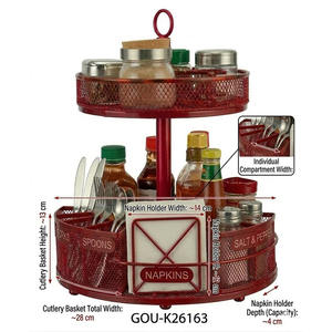 Organizador Giratorio de Mesa con Porta Servilletas - Product Image 5