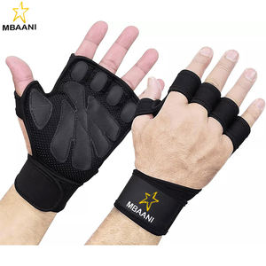 Guantes Ventilados para Levantamiento de Pesas con Muñequeras Integradas - Ideales para Gimnasio, Cross Training, Soporte para las Manos - Product Image 1