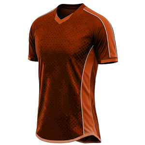 Maillot de football pour homme vert à col en V et manches courtes, imprimé géométrique, en polyester respirant, vêtement de sport toutes saisons - Product Image 2