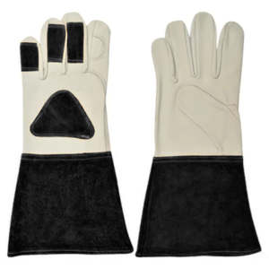 Guantes de Seguridad para Soldadura TIG de Trabajo Pesado, Cuero de Cabra y Piel de Vacuno, Resistentes al Fuego y a las Chispas, para Soldadores - Product Image 2