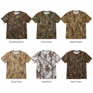 Camisa de Caza de Manga Larga para Hombre MEGAMAPLE, Camuflaje, Transpirable, Poliéster, Ropa de Verano para Exteriores, Secado Rápido, Informal, con Logotipo Frontal - Product Image 3