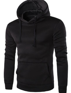 Sudadera con Capucha Extra Grande y Gruesa, Lisa, Teñida, para la Temporada de Invierno, Sudadera con Capucha de Estilo Vintage para Hombre - Product Image 2