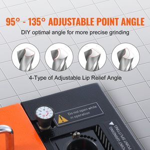 3-20mm Drill Bits Power Sharpener End Mill <b>Grinder</b> with Lip Relief Angle 95-135 Degrees Adjustable Drill Point Angle - Product Image 3