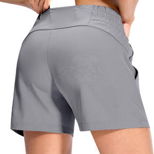 Shorts de sport premium pour femmes, tissu extensible, pour entraînement, exercice et vêtements de sport. - Product Image 4
