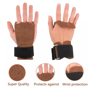 Sangles de poignet réglables en PU antidérapantes pour la musculation et les tractions – Gants d'entraînement unisexes à fermeture par boucle - Product Image 5