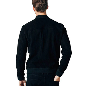 Men'sTop Quality Premium Leather Trucker Jacket Suede Leather Premium Soft Touch Fully <b>Lined</b> Black Suede <b>Jeans</b> Style Jacket - Product Image 2