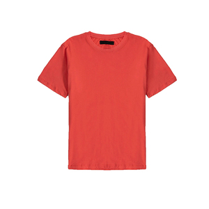 T-shirt décontracté en maille unie à col rond et manches courtes pour femme, coupe ample, idéal printemps-été - Product Image 3