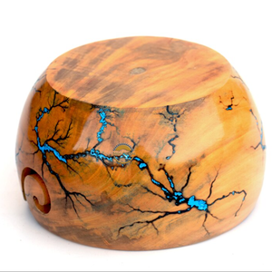 Cuenco de Hilo de Madera Estilo Antiguo, de Teca Pulida Jali, con Decoración Tallada Ovalada, Soporte para Regalos, Hogar, Cocina, Animal, de AYAANS - Product Image 4