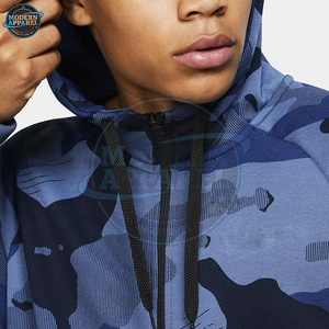 Sudaderas con Capucha de Camuflaje de Alta Calidad en Algodón y Poliéster, Talla Grande, con Hombros Caídos, Sudadera Sólida con Logotipo Personalizado - Product Image 4