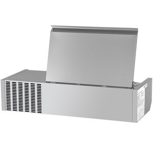 "40" <b>Electric</b> Sandwich/Salad Prep Table 7.8 Qt 150W 1 1/3 & 4 1/6 <b>Pans</b> Refrigerated Condiment Prep Station - Product Image 1