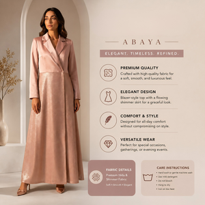 Robe Abaya Modeste en Satin de Luxe pour Femmes, Élégante Robe Islamique Dubaï, Kaftan à Manches Longues |   Robe longue de style boutique haut de gamme - Product Image 2